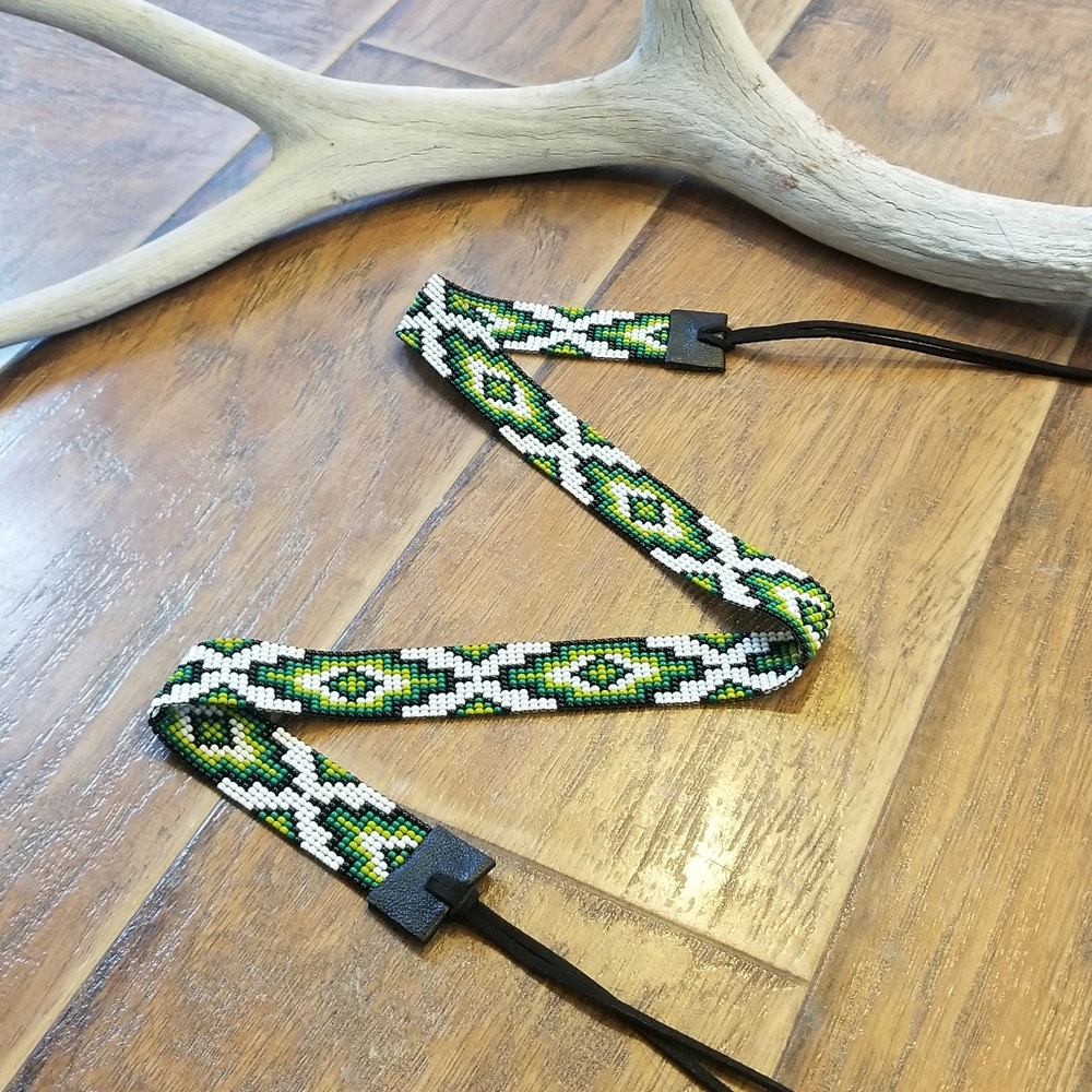 Handmade Beaded Hat Band